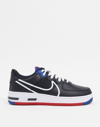 Nike Air Force 1 React Crne - Muške Tenisice | 31907SZRJ